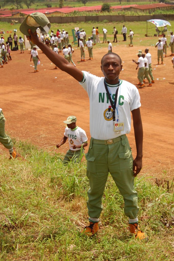 AAP as a Youth Corp member in Benue state, Nigeria.